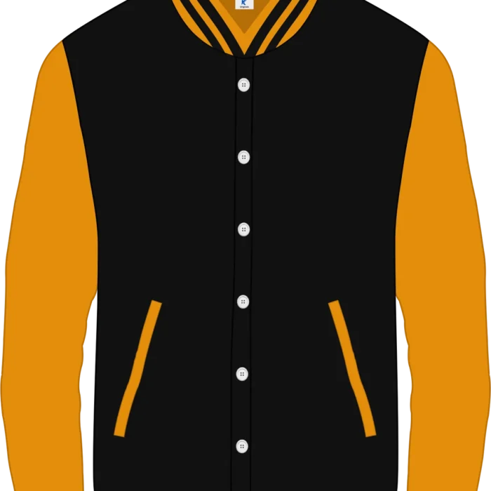 Premium Cotton Varsity (Black-Mustard)