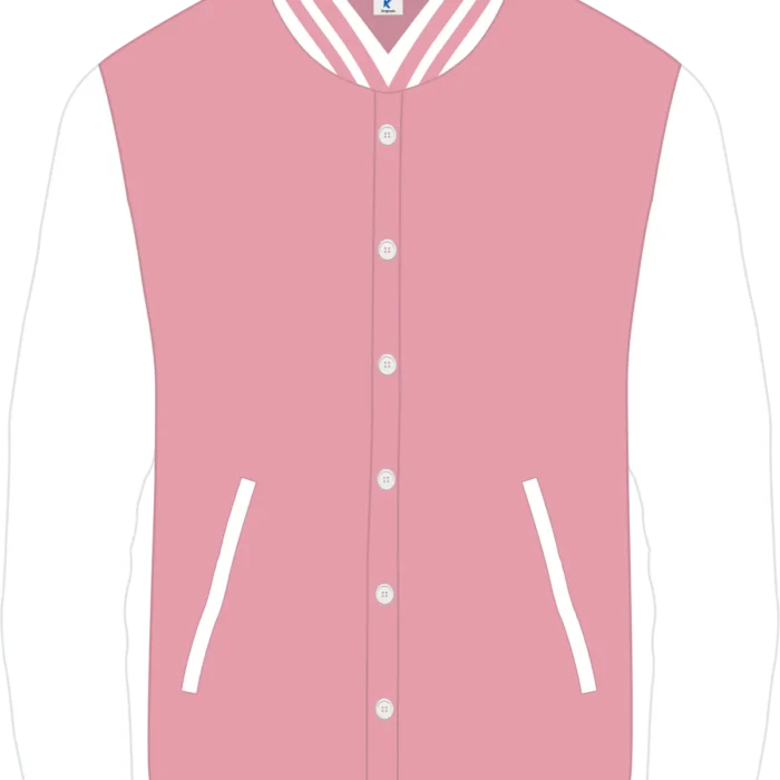Premium Cotton Varsity (Pink-White)