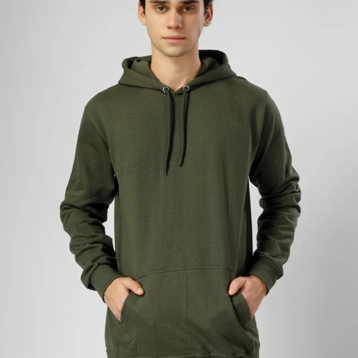 Premium Cotton Hoodie (Olive Green)