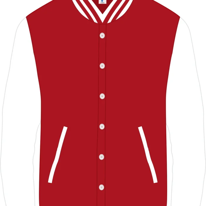 Premium Cotton Varsity (Red-White)