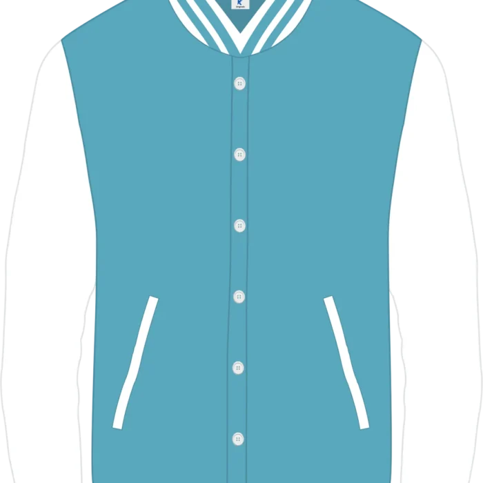 Premium Cotton Varsity (Skyblue-White)