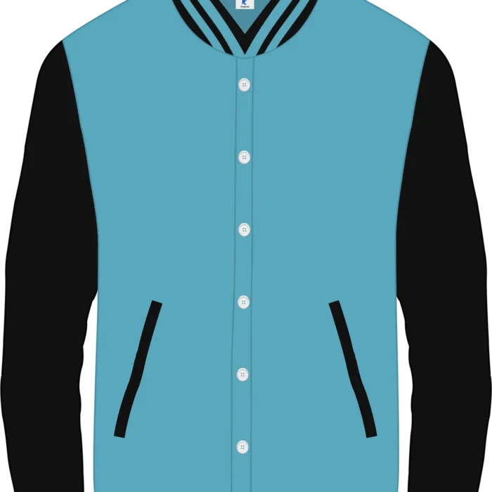 Premium Cotton Varsity (Skyblue-Black)